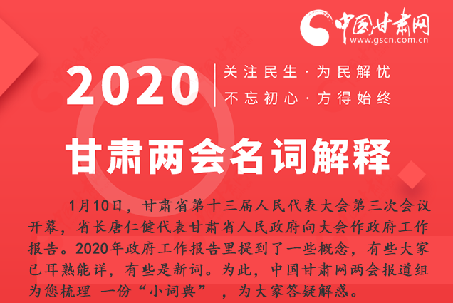2020甘肅兩會|漲知識！政府工作報告23個新名詞，最全解釋來了