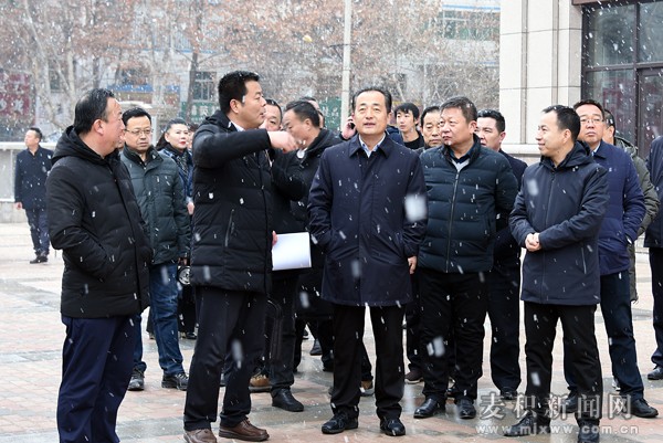 成少平帶隊督查調(diào)研橋南商場片區(qū)開發(fā)改造運營等情況并召開專題辦公會議