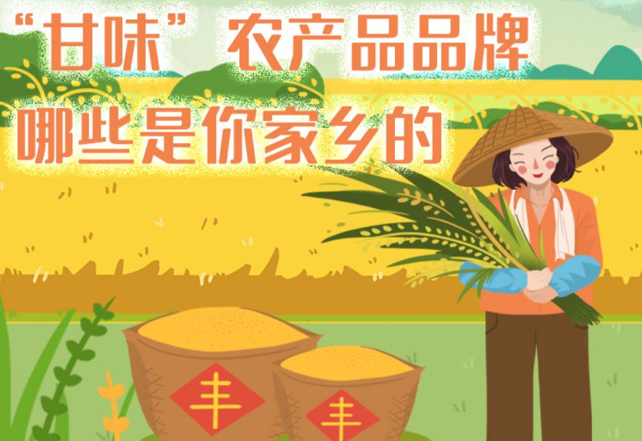 一圖帶你了解“甘味”農(nóng)產(chǎn)品品牌 ，哪些是你家鄉(xiāng)的？