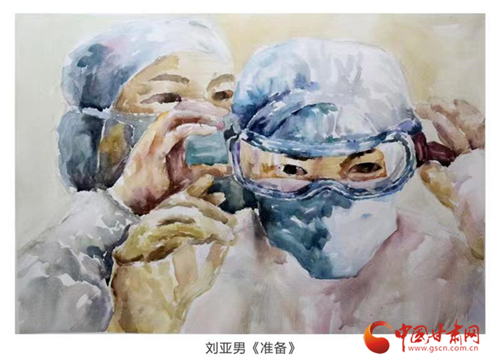 【甘快看】蘭州：繪畫(huà)學(xué)子助力抗疫“我要畫(huà)出你的樣子”