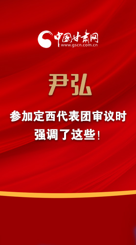 【2022甘肅兩會(huì)·圖解】尹弘書記參加定西代表團(tuán)審議時(shí)強(qiáng)調(diào)了這些！